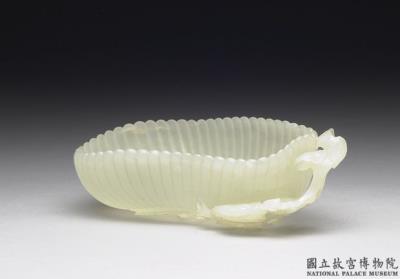 图片[2]-Jade single handled water container in the shape of a chrysanthemum, Qing dynasty-China Archive